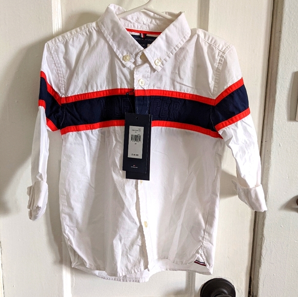 Tommy Hilfiger Boys Button DOWN shirt 3T - Picture 1 of 7